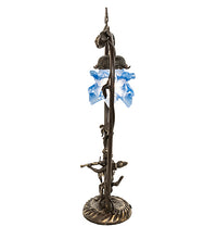 19" High Blue Cherub With Violin Mini Table Lamp Bedside Nightstand Reading Desk Table Light by Meyda