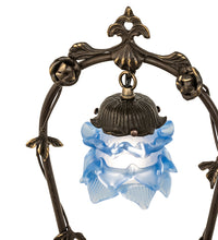 19" High Blue Cherub With Violin Mini Table Lamp Bedside Nightstand Reading Desk Table Light by Meyda