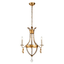 Monteleone 3 Light Chandelier Antique Gold Finsih Ceiling Light by Lucas McKearn