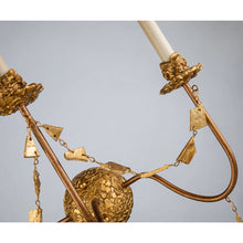 Mosaic 3 Light Candelabra Wall Sconce in Antique Gold Wall Lamp Home Decor by Lucas McKearn