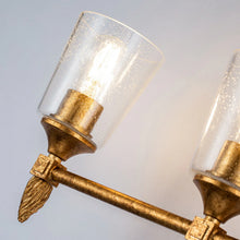 Vetiver 4 Light Bath Bar in Gold F2 Wall Sconce Wall Lamp Home Decor by Lucas McKearn
