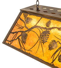Custom 33" Long Whispering Pines Oblong Pendant Ceiling Light by Meyda