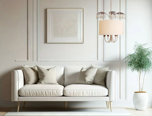 Antoinette New 5 Light Pendant Cutglass Crystal Canopy Ceiling Light by Lucas McKearn