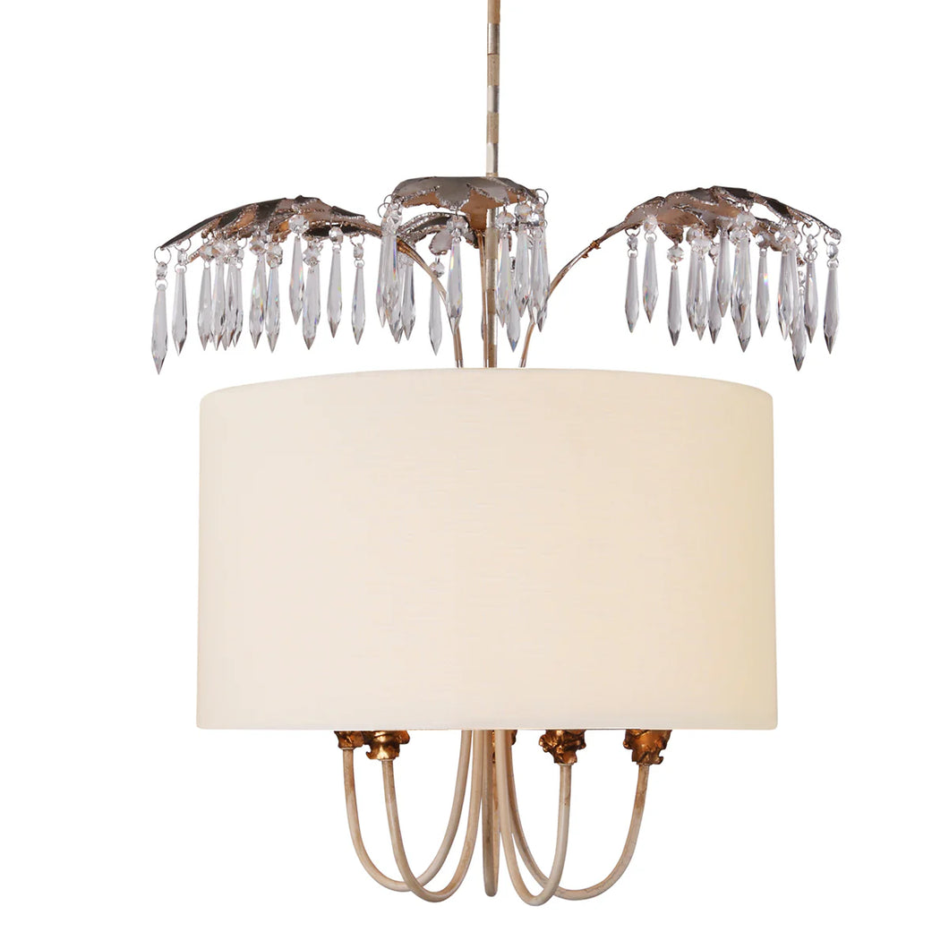 Antoinette New 5 Light Pendant Cutglass Crystal Canopy Ceiling Light by Lucas McKearn