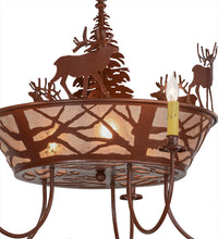 Custom 35"W Elk on the Loose 5 Arm Chandelier Ceiling Light by Meyda