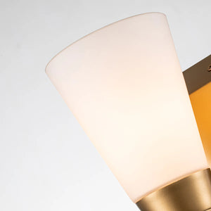 Lemuria 1 Light Bath Bar in Laquered Gold Wall Sconce Wall Lamp Home Decor by Lucas McKearn