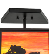 Custom 16"W Personalized DiCastro's Flushmount Pendant Playful Dogs Ceiling Light by Meyda