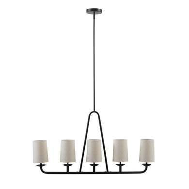 Serenitie 5-Light Linear Modern Farmhouse Chandelier Pendant Ceiling Light by Olliix-INK+IVY