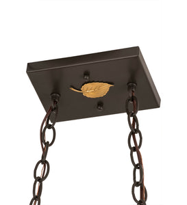 Custom 33"L Buffalo at Lake Oblong Pendant Ceiling Light by Meyda