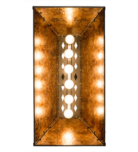 Custom 33"L Buffalo at Lake Oblong Pendant Ceiling Light by Meyda