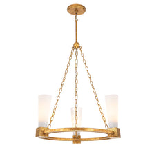 Kristy 3 Light Chandelier in Antique Gold Ceiling Light by Lucas McKearn