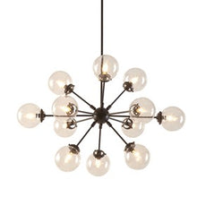 Paige 12-Light Antique Bronze Chandelier Oversized Globe Bulbs Pendant Ceiling Light by Olliix-INK+IVY