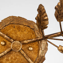 Palm d'Or 2 Light Candelabra Wall Sconce in Antique Gold Wall Lamp Home Decor by Lucas McKearn