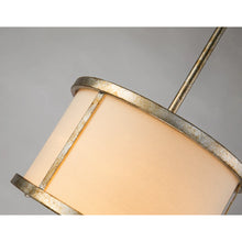 Lemuria 1 Light Duo-Mount Mini Pendant - Antique Silver, Ivory Shade Ceiling Light by Lucas McKearn