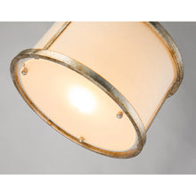 Lemuria 1 Light Duo-Mount Mini Pendant - Antique Silver, Ivory Shade Ceiling Light by Lucas McKearn