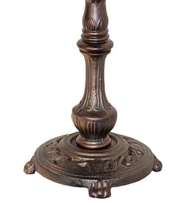 20" High Tiffany Peacock Feather Bridge Arm Table Lamp Bedside Nightstand Reading Desk Table Light by Meyda