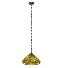 16" Wide Tiffany Dragonfly Pendant Ceiling Light by Meyda