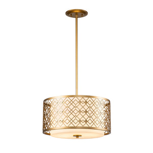 Ziggy Large Pendant in Lacquered Gold Ceiling Light by Lucas McKearn