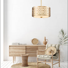 Ziggy Large Pendant in Lacquered Gold Ceiling Light by Lucas McKearn
