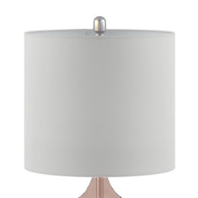 Ellipse Curved Gourd Glass Pink Table Lamp, Set of 2,  Bedside Nightstand Reading Desk Table Light by Olliix-510 Design