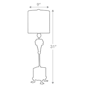 Pompadour X Table Lamp Bedside Nightstand Reading Desk Table Light by Lucas McKearn