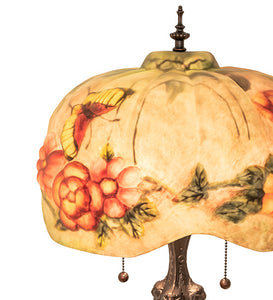 25" High Puffy Butterfly & Flowers Table Lamp Bedside Nightstand Reading Desk Table Light by Meyda