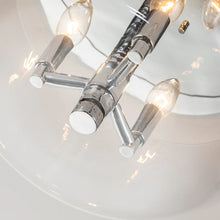 Rampart 3 Light Semi Flush Polished Chrome Pendant Ceiling Light by Lucas McKearn