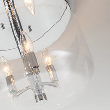 Rampart 3 Light Semi Flush Polished Chrome Pendant Ceiling Light by Lucas McKearn