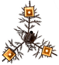 Custom 24"W Pine Branch Valley View 3 LT Chandelier Ceiling Light by Meyda