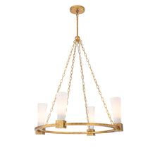 Kristy 4 Light Chandelier in Antique Gold Ceiling Light by Lucas McKearn