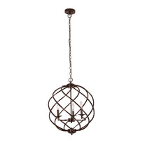 Jericho Hanging Pendant Country Farmhouse 3-Light Bronze 19" Wide Ceiling Light by Chloe