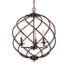 Jericho Hanging Pendant Country Farmhouse 3-Light Bronze 19" Wide Ceiling Light by Chloe