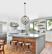 Jericho Hanging Pendant Country Farmhouse 3-Light Bronze 19" Wide Ceiling Light by Chloe