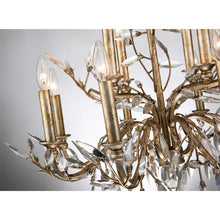 Alsace 12 Light Chandelier in Silver Candelabra Ceiling Light by Lucas McKearn