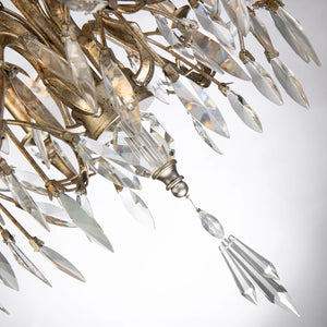 Alsace 12 Light Chandelier in Silver Candelabra Ceiling Light by Lucas McKearn