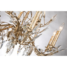 Alsace 12 Light Chandelier in Silver Candelabra Ceiling Light by Lucas McKearn