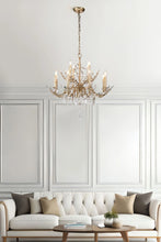 Alsace 12 Light Chandelier in Silver Candelabra Ceiling Light by Lucas McKearn