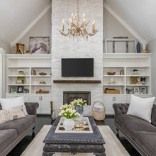 Alsace 12 Light Chandelier in Silver Candelabra Ceiling Light by Lucas McKearn