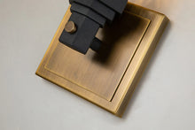 Abbey 1-Light Bath Bar – Weathered Zinc & Antique Brass Wall Sconce Wall Lamp Home Decor by Lucas McKearn