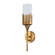 Sawgrass 1 Light Sconce in Gold Leaf Wall Lamp Home Decor by Lucas McKearn