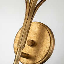 Sawgrass 1 Light Sconce in Gold Leaf Wall Lamp Home Decor by Lucas McKearn