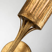 Sawgrass 1 Light Sconce in Gold Leaf Wall Lamp Home Decor by Lucas McKearn