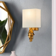 Nicholls Sconce in Gold Leaf Wall Lamp Home Decor by Lucas McKearn