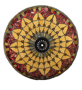 18" Wide Colonial Tulip Tiffany Pendant and Table Lamp Shade by Meyda