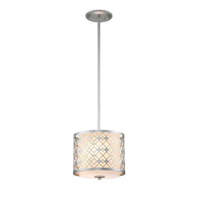 Ziggy Mini Pendant in Lacquered Silver Ceiling Light by Lucas McKearn