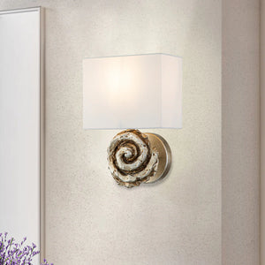 Swirl Large Wall Sconce in Silver Wall Lamp Home Decor by Lucas McKearn