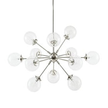 Paige 12-Light Silver Chandelier Oversized Globe Bulbs Pendant Ceiling Light by Olliix-INK+IVY