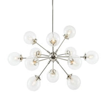 Paige 12-Light Silver Chandelier Oversized Globe Bulbs Pendant Ceiling Light by Olliix-INK+IVY