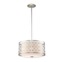 Ziggy Large Pendant in Lacquered Silver Ceiling Light by Lucas McKearn