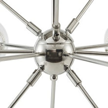 Paige 12-Light Silver Chandelier Oversized Globe Bulbs Pendant Ceiling Light by Olliix-INK+IVY